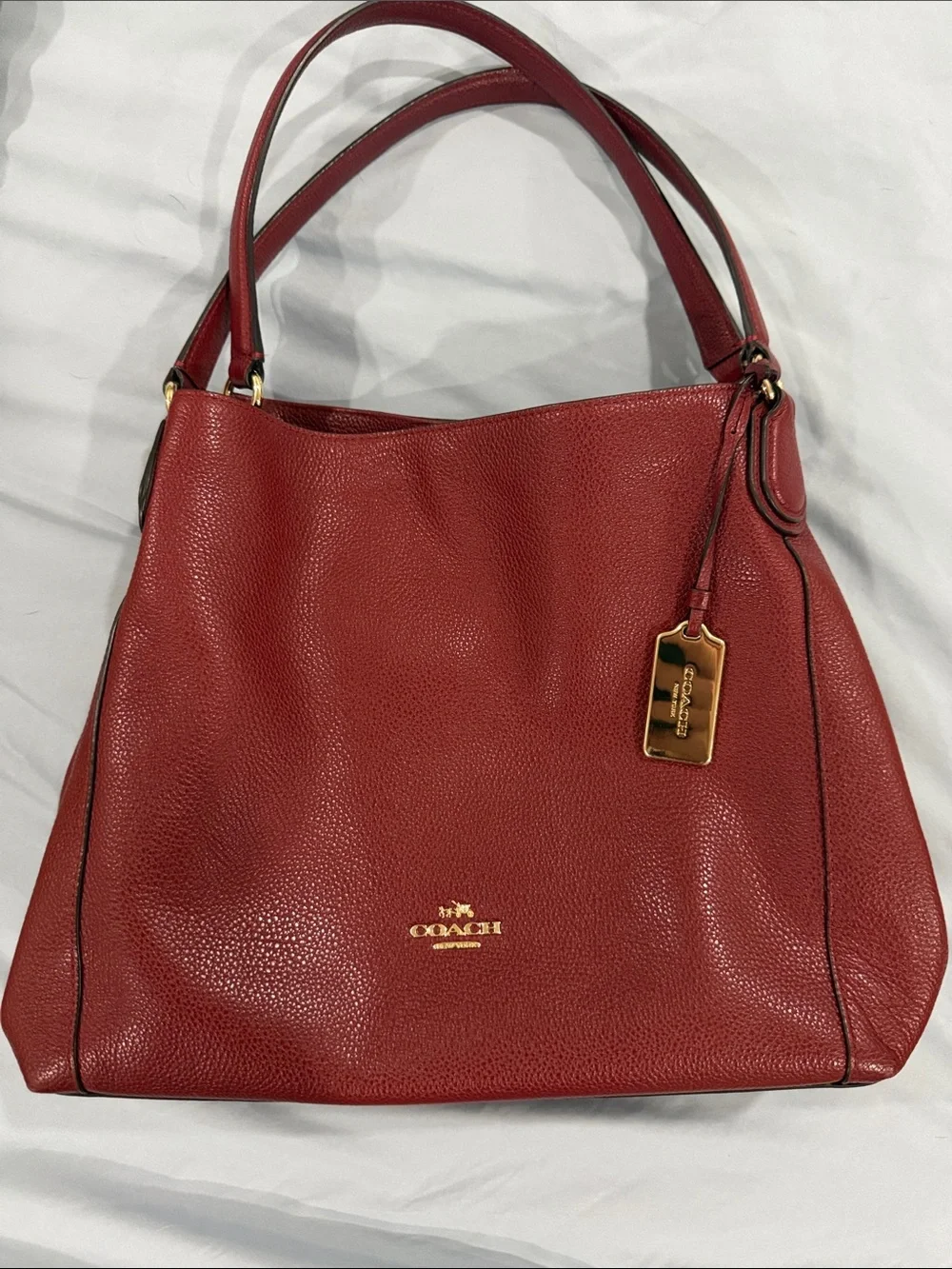 Coach Pebble Leather Shoulder Bag